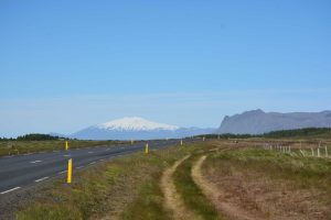 v pozadí vulkán Snæfellsjökull
