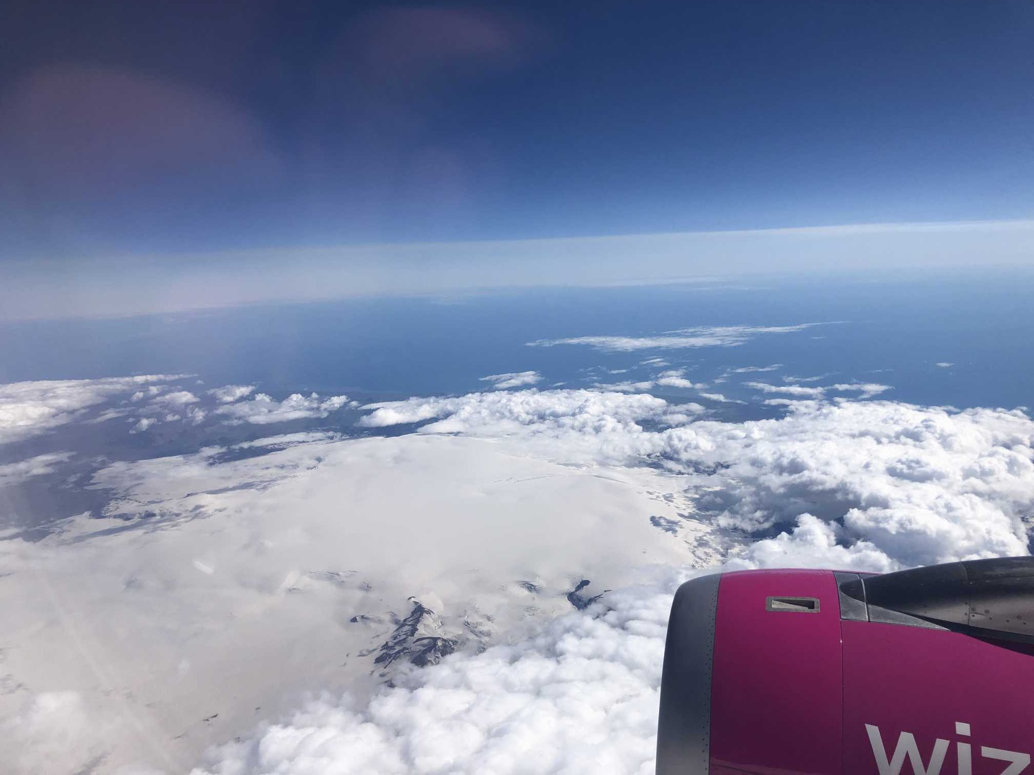 Rozlúčka s ľadovcom Vatnajökull pri odlete